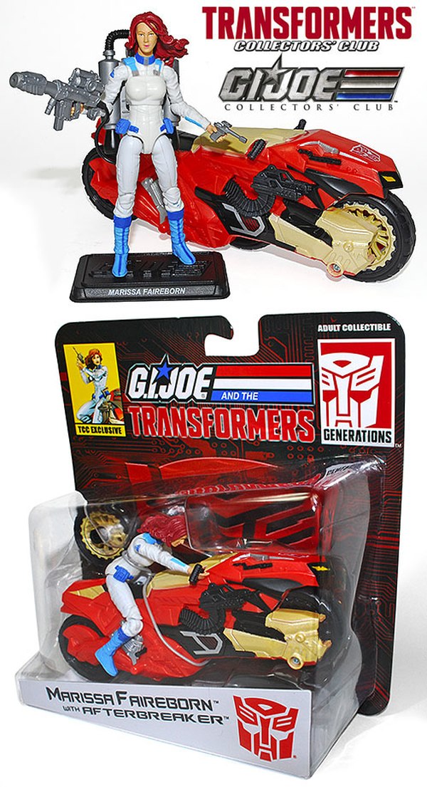 Transformers  G.I. Joe Collectors Club Crossover Exclusives Snake Stealth B.A.T.S. Marissa Fairborn Afterbreaker  (1 of 3)